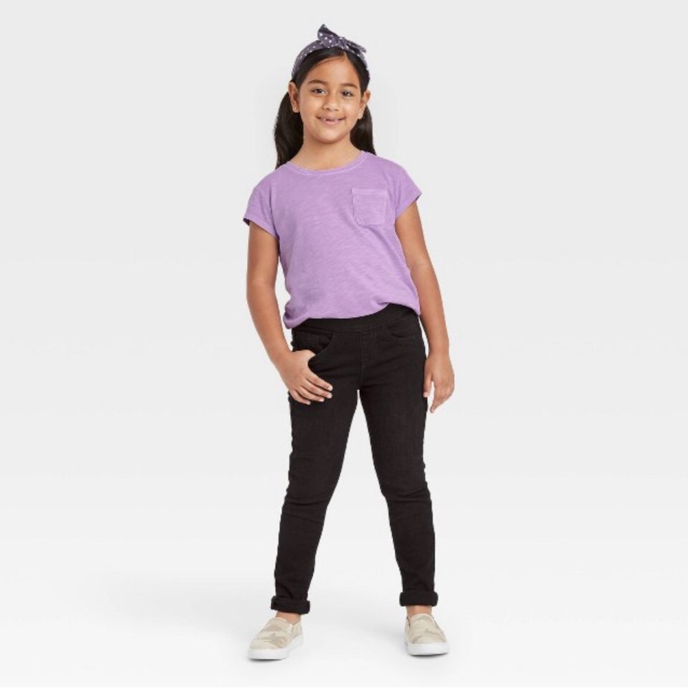 Cat and Jack black slim jegging size 14
